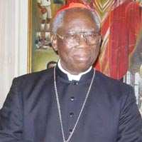 El nigeriano Francis Arinze, el único cardenal negro de la curia romana.