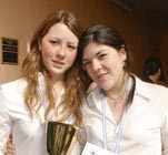 Este galardón lo recibieron con 100 puntos las alumnas Ana Paula Vázquez y Sofía Suárez por la investigación.