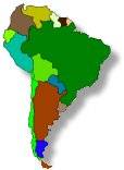 Ubicación en América del Sur.