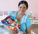 Verónica Natalia Ramos tuvo su séptimo hijo varón en el Hospital Regional.